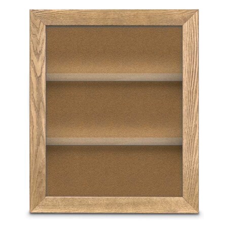 United Visual Products Outdoor Enclosed Combo Board, 42"x32", Gold Frame/White Porc & Forbo UVCB4232ODG-WHTPORC-FORBO